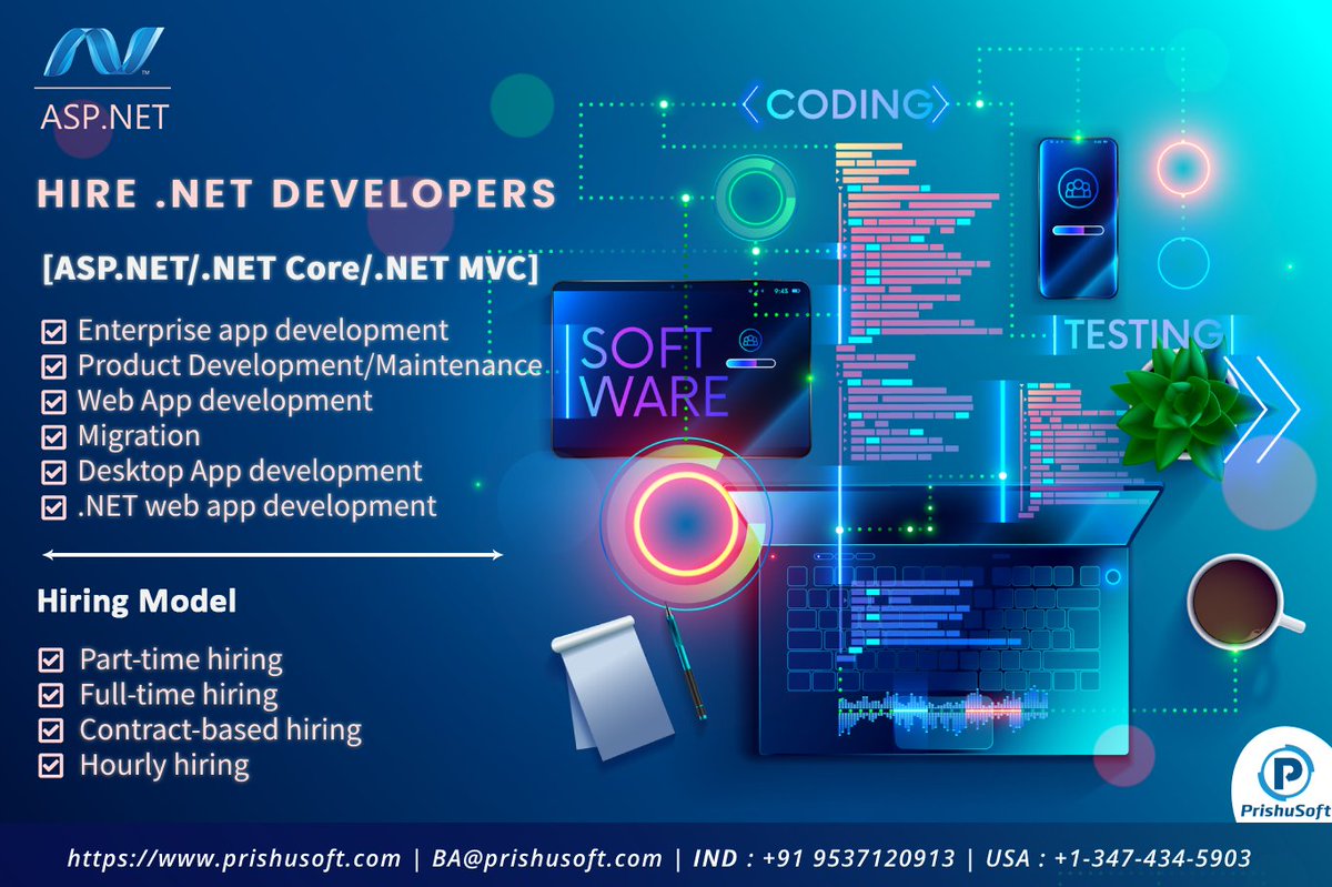 Mayur77215770's tweet image. Looking to hire .NET resources, At Prishusoft we have global experts who can deliver wide range of solutions at top quality as you require! 
bit.ly/3qBTgJO
#netcore #netmvc #hiredeveloper #softwaredevelopment #customsoftware #enterprisesoftware