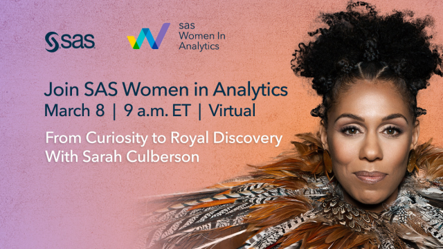 Where can #curiosity lead? For Sarah Culberson, it led to a royal discovery. Join the SAS Women in Analytics Network on #IWD22 to hear Sarah's story of discovering she was a princess, as well as her journey through adoption, war and forgiveness. #saswia bit.ly/3p5MXj2