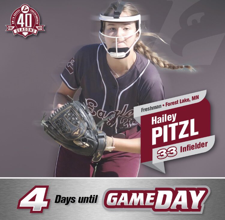 UWLSOFTBALL's tweet photo. 4 DAYS. GET EXCITED. MEET #33, FRESHMAN HAILEY PITZL. 🥎🦅 https://t.co/qrAEGHXEfg