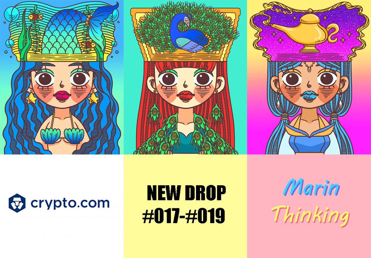 MarinThinking's tweet photo. ✨NEW DROP✨ #017-019
On https://t.co/vWanFg2kip

Available on👇👇
🔗https://t.co/MocHEeS3eD

ขอบคุณทุกคนที่รีทวิตให้และช่วยสนับสนุนกันนะคะ☺️✨
#NFTTHAILAND #NFTCommunity #nftcollectors #NFTdrop #NFTartist #NFTCollection #Cryptocom  #cryptocomnft https://t.co/QJo5Q6lfQ7