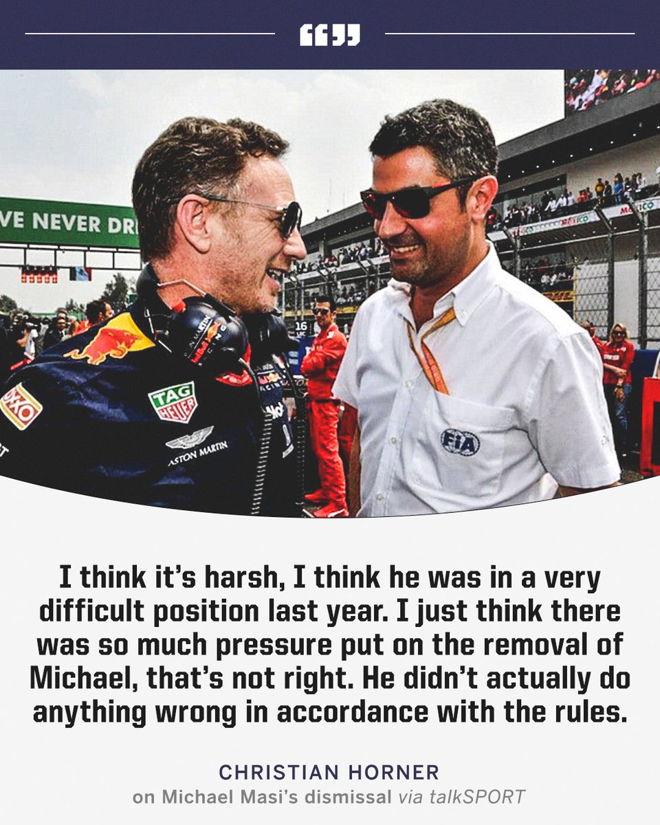 Christian Horner has spoken on Michael Masi's dismissal as race director 👀