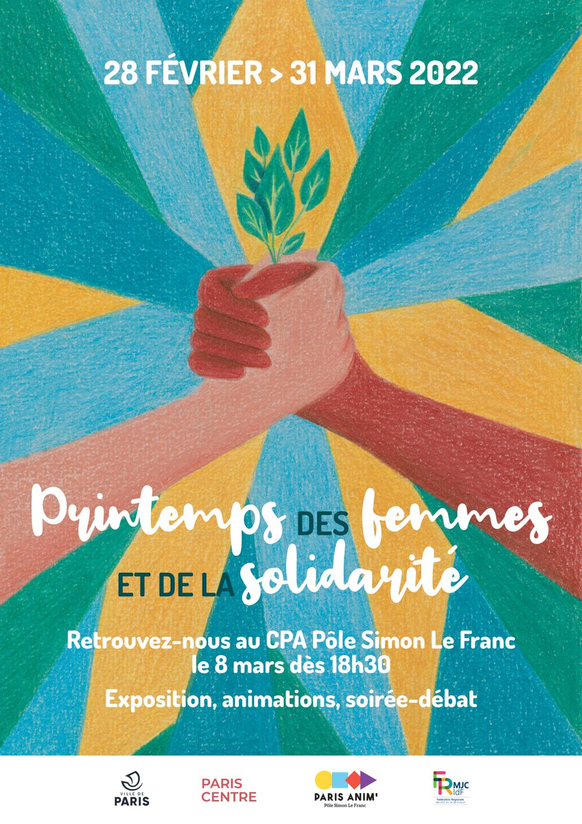 LE 8 MARS AU POLE SIMON LE FRANC
RENDEZ-VOUS DANS LA COUR DES 18H30
pour l'inauguration du Garde manger solidaire autour d'un verre
19 : Vernissage/débat de l'exposition SEXposer, animations musicales, buffet
Retrouvez toute la programmation polesimonlefranc.org/wp-content/upl…