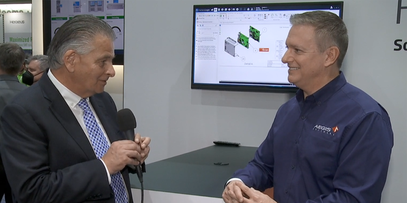 FactoryLogix's tweet photo. Watch @globalsmt video interview w/Aegis' CEO & Co-Founder Jason Spera as he discusses the latest innovations in our #FactoryLogix manufacturing operations platform and the powerful benefits it can deliver. https://t.co/PiiR1GJPKa #analytics #IIoT #MES #digitalthread #digitaltwin https://t.co/nTZ9nMZEoi