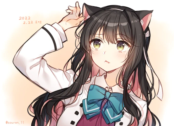 猫耳長波ちゃんらくがき🐱 