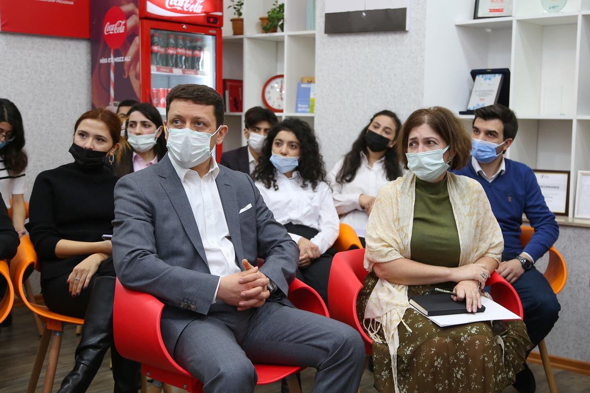 YouthIncAz's tweet photo. During the meeting the graduates of the projects of“Youth Inc.”shared information about their startups and future plans.Based on this,had the opportunity to receive mentoring from foreign representatives of“Coca-Cola”and Ministry of Youth and Sport of Republic of Azerbaijan https://t.co/jYNfd55MKs
