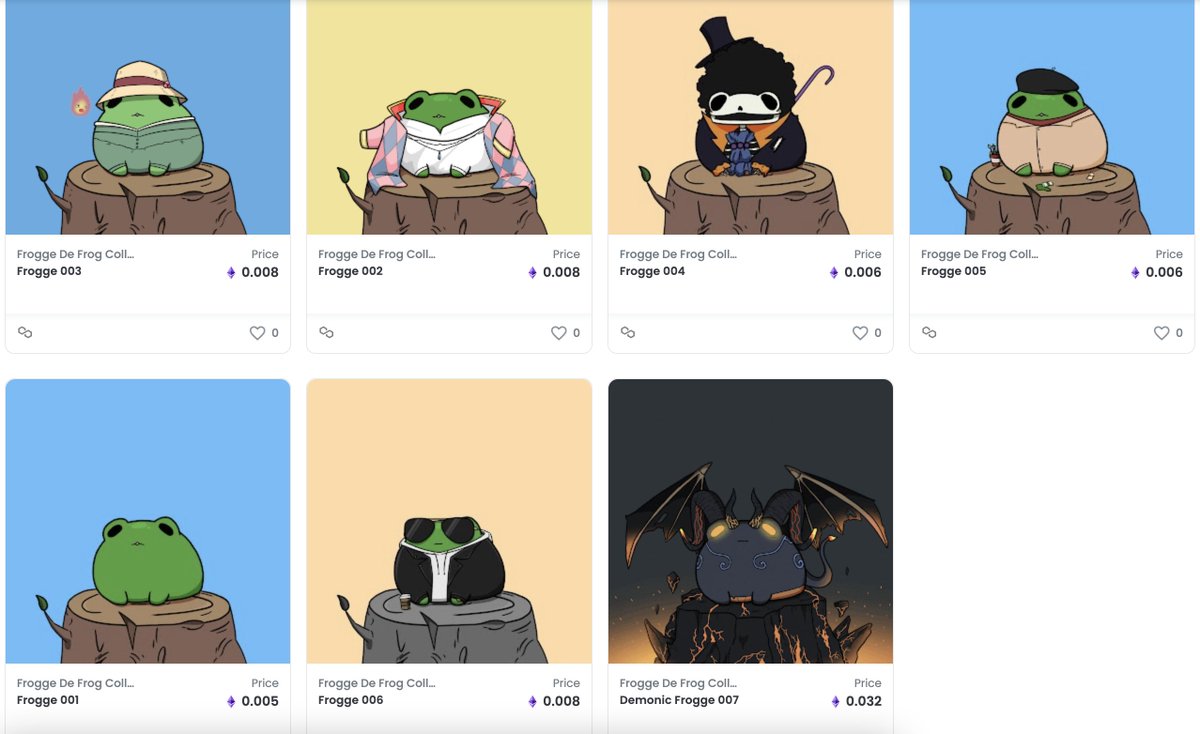froggedefrog's tweet photo. Frogge Collection is now in @opensea! Check out these cute little frogs quick! 

Don't forget to support Frogge by liking and retweeting.
I hope that you join the journey with Frogge. ❤️❤️

https://t.co/CRIUK12hlD

#OpenSeaNTF #opensea #ETH #Ethereum #NFT  #NFTCollection https://t.co/D8KfEJdGoP