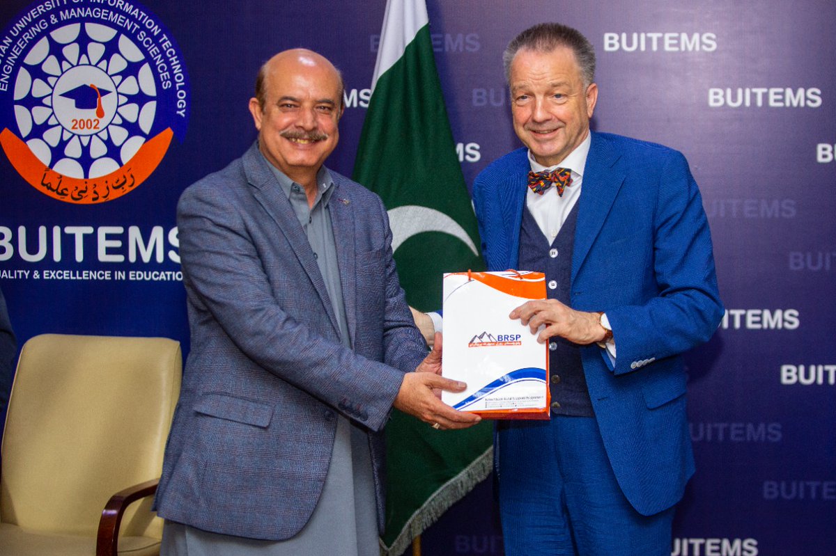 WaSa_Hub's tweet photo. #SanitationForMillions and @GIZPakistan were honored to welcome Ambassador Schlagheck @GermanyinPAK to the new #DEWATS site at @BUITEMS_edu!

The project is a great example of Pakistani-German cooperation🇵🇰🤝🇩🇪and the environmental and sanitary benefits of #wastewater treatment. https://t.co/M0uoK5kQmp