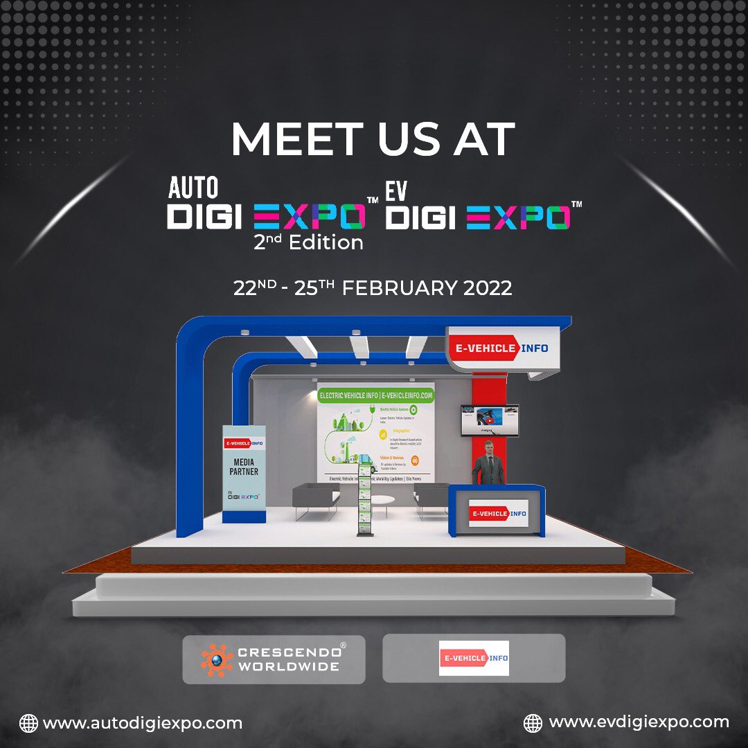 raoravindrasing's tweet photo. We are live !!! Join EV Digi Expo from 22-25 Feb 2022 along with Global EV Conclave 

Join here - https://t.co/J6q37vxe8s

- Meet us (@UpdatesVehicle), at @DigiExpo1 

#EV #digiexpo #autodigiexpo #evdigiexpo https://t.co/5XtYzqRXgi