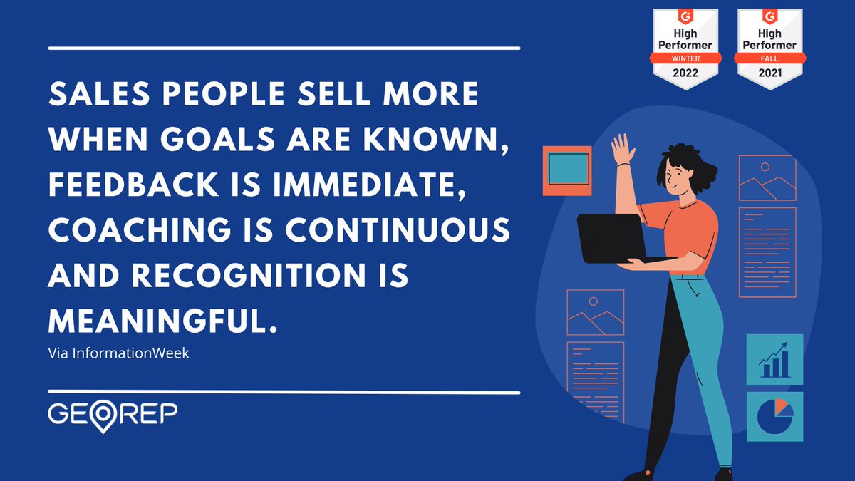 officialgeorep's tweet image. Geo Rep is the tool you and your team need to stay motivated and on track to Smashing Your Goals!🏆#GeoRep #FieldSalesSoftware #Goals @G2dotcom
