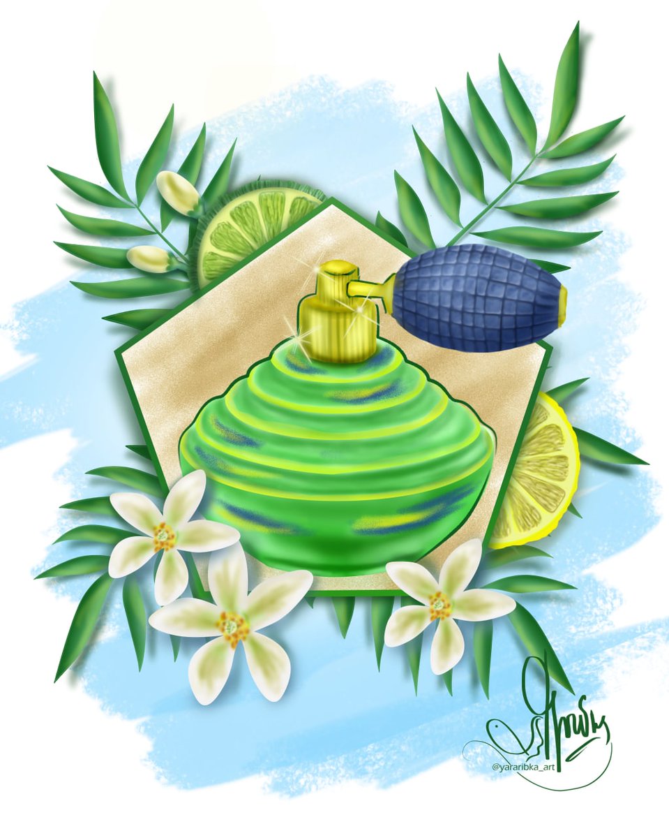 These are drawings from the Retro series. A spray bottle for cologne.