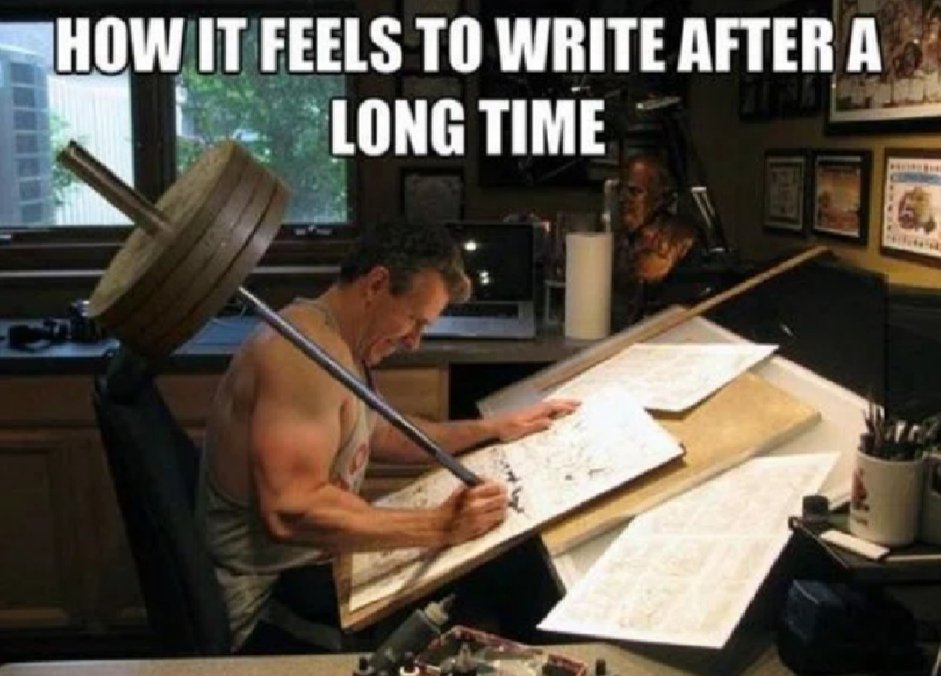 Today I will be working on a completely new chapter of a completely new character, but after months of mostly editing and revision, the writing might feel a bit like this. Wish me luck 💪
#WritingCommunity #amwriting #yafantasy #amwritingfiction #writing