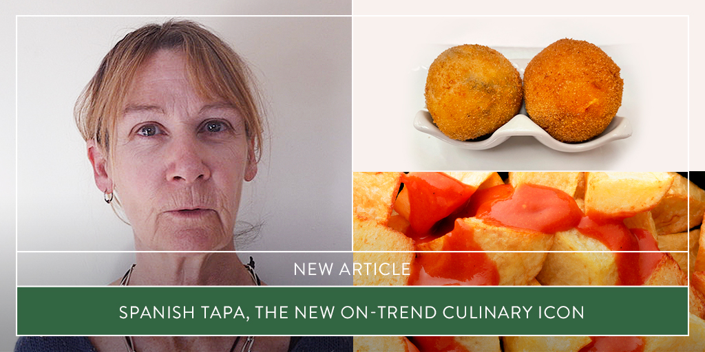 FoodWineSpain's tweet photo. "It has taken time for non-natives to Spain to catch on to the essence of the Tapa which means sharing". The journalist @GallowayHeather talks about this on-trend culinary icon with prestigious chefs like @ferranadria, @PacoRoncero or @nachomanzano. https://t.co/xATutwCtGA https://t.co/4NzYxPAHS6