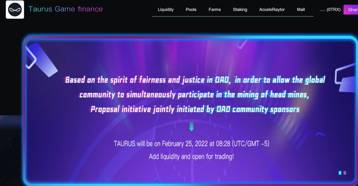 MKwaithong1's tweet photo. Taurus will increase liquidity and open trading at 08:28 (UTC / gmt-5) on February 25, 2022!

In order to enable the international community to participate in head mining at the same time

The initiative was co sponsored by Dao community sponsors https://t.co/TbUAKKEs6l