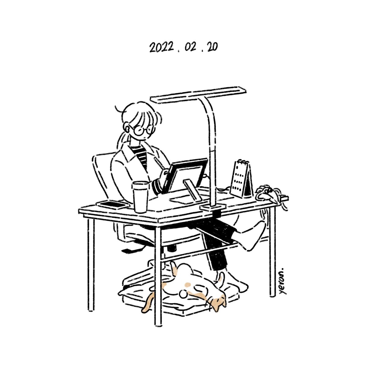 yeran_illust's tweet photo. 늘 책상 밑을 고집하는 고영 https://t.co/6Zrf8RHMXJ