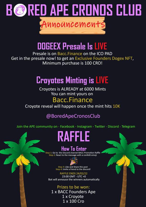 BaccFinance's tweet image. #crofam #BACC #CRO #CronosNFT #CronosNews