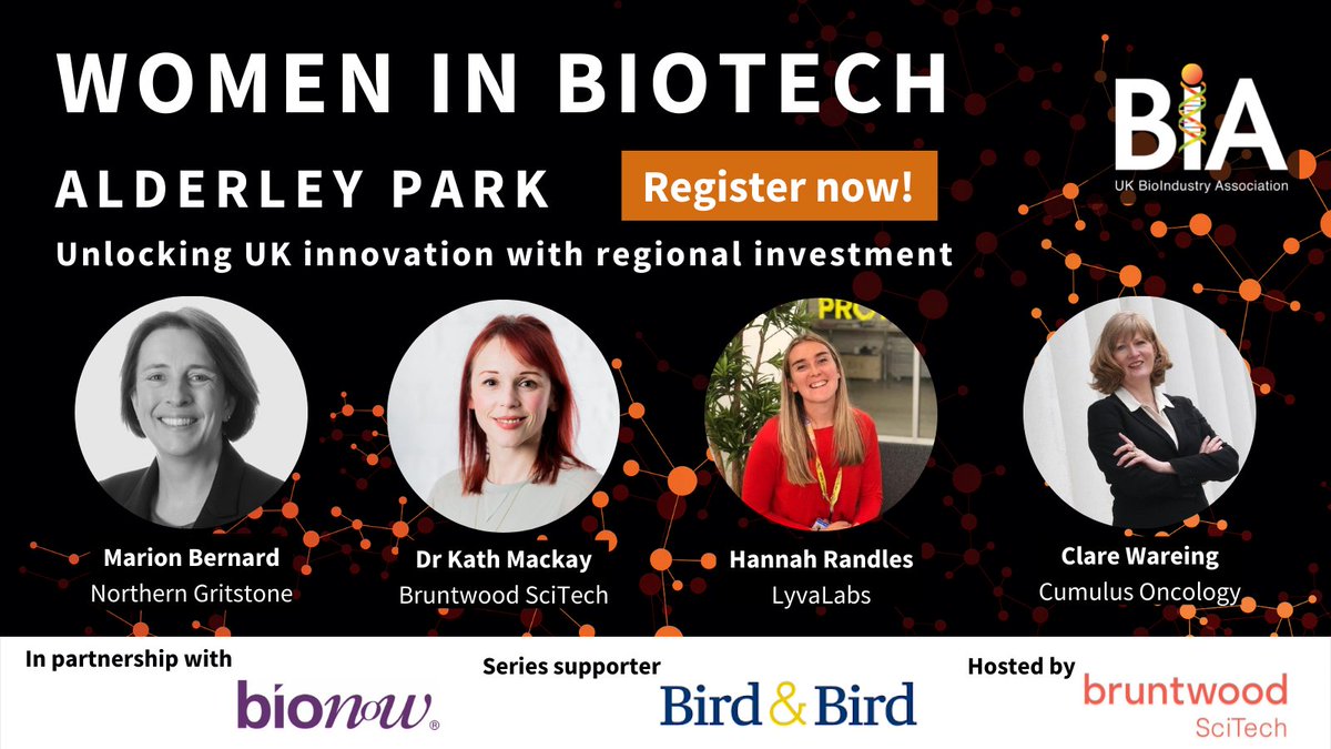 BioIndustry Association (BIA) (@bia_uk) on Twitter photo Have you registered for #WomeninBiotech 📍Alderley on 📅1 March? Join our speakers, of <a href="/NorthGritstone/">Northern Gritstone</a> <a href="/BW_SciTech/">Bruntwood SciTech</a> @LabsLyva & #CumulusOncology to explore 'Unlocking UK #innovation with regional #investment'📈
Special thanks <a href="/twobirds/">Bird & Bird</a> <a href="/Bionow/">Bionow</a>✨
Register⤵️
ow.ly/3IXR50I0nlk Have you registered for #WomeninBiotech 📍Alderley on 📅1 March? Join our speakers, of <a href="/NorthGritstone/">Northern Gritstone</a> <a href="/BW_SciTech/">Bruntwood SciTech</a> @LabsLyva & #CumulusOncology to explore 'Unlocking UK #innovation with regional #investment'📈
Special thanks <a href="/twobirds/">Bird & Bird</a> <a href="/Bionow/">Bionow</a>✨
Register⤵️
ow.ly/3IXR50I0nlk