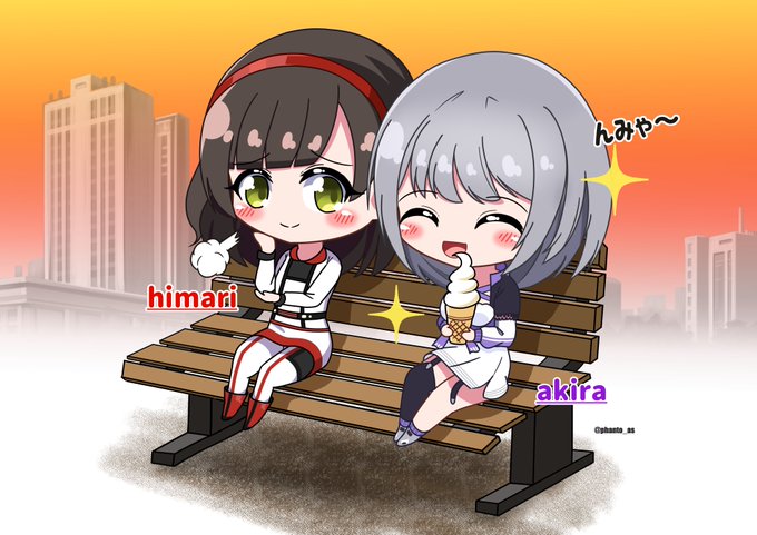 #駅メモファンアート 同郷の先輩と後輩 
