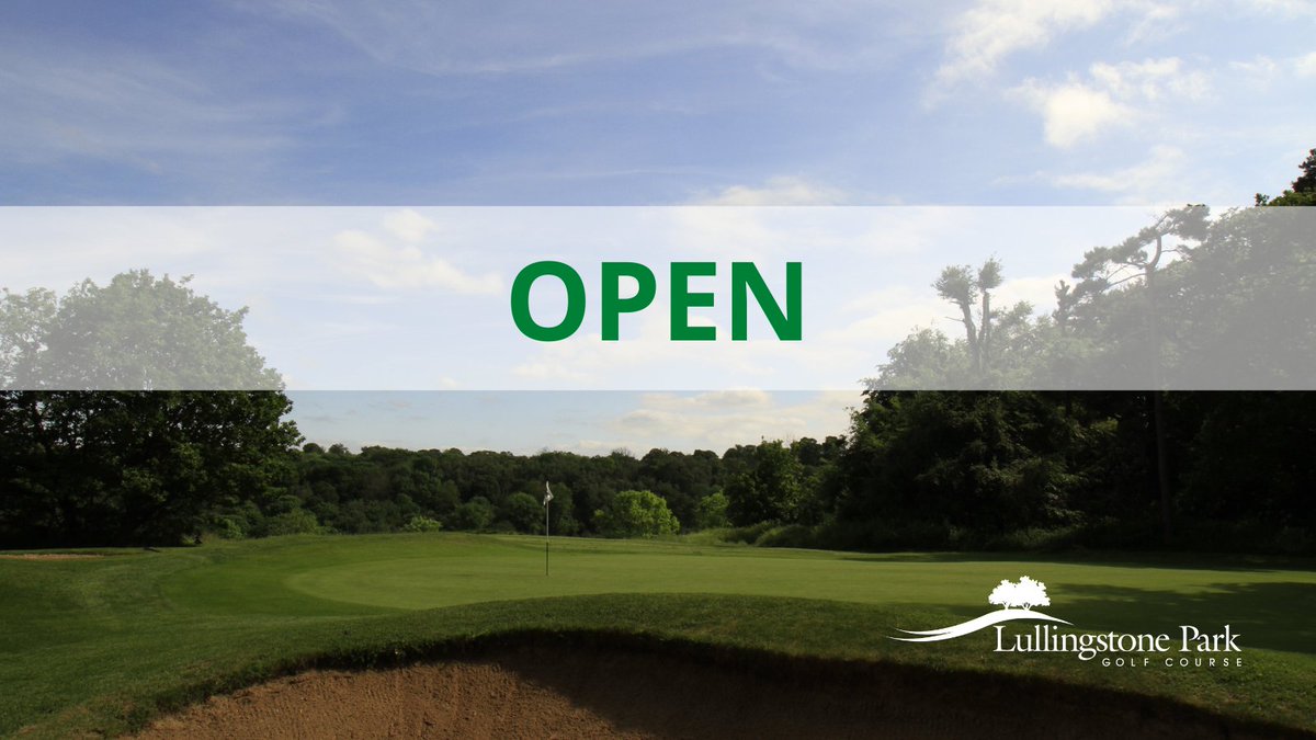 LullingstonePGC's tweet photo. We are pleased to be back open from today 🏌️‍♂️ https://t.co/Dcy75ZVKnU