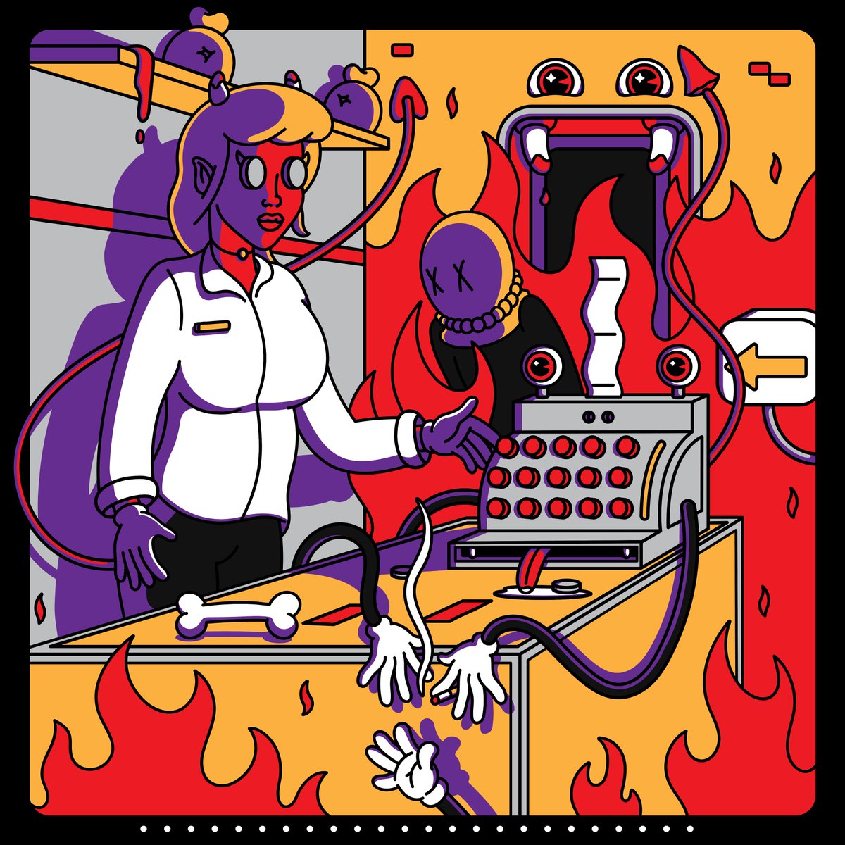 FugaziDr's tweet photo. Newest entries from my "Work Is Hell" series.
#workishell #art #satan https://t.co/pvjjrVGxHy