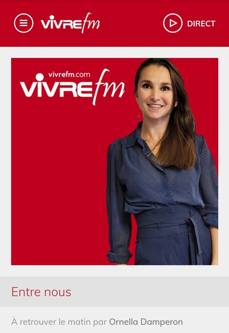 En direct sur @vivrefm auj de 10h &agrave; 10h45 avec Ornella Demperon pour l'&eacute;mission Entre nous. Une belle<a class="tags" target="_blank" title="On Twitter" href="/?out=eyJ0eXAiOiJKV1QiLCJhbGciOiJIUzUxMiJ9.eyJpYXQiOjE3MjIzMDg0MzcsImlzcyI6InR3cG9ybnN0YXJzLmNvbSIsIm5iZiI6MTcyMjMwODQzNywiZXhwIjoxNzUzODQ0NDM3LCJyZWRpcmVjdF91cmwiOiJodHRwczovL3R3aXR0ZXIuY29tL3ZpdnJlZm0ifQ.4f2ZKy7XuCG-zYhZ7F5nei7rvRU8AJuosTIISqZcpYnzCuk35yNrDTWKhkj49yR1N8Dwh52ZaV4IYh9eMcXqCw">@vivrefm</a><a href="/tag/suggestions"class="tags"><span>#suggestions</span></a>