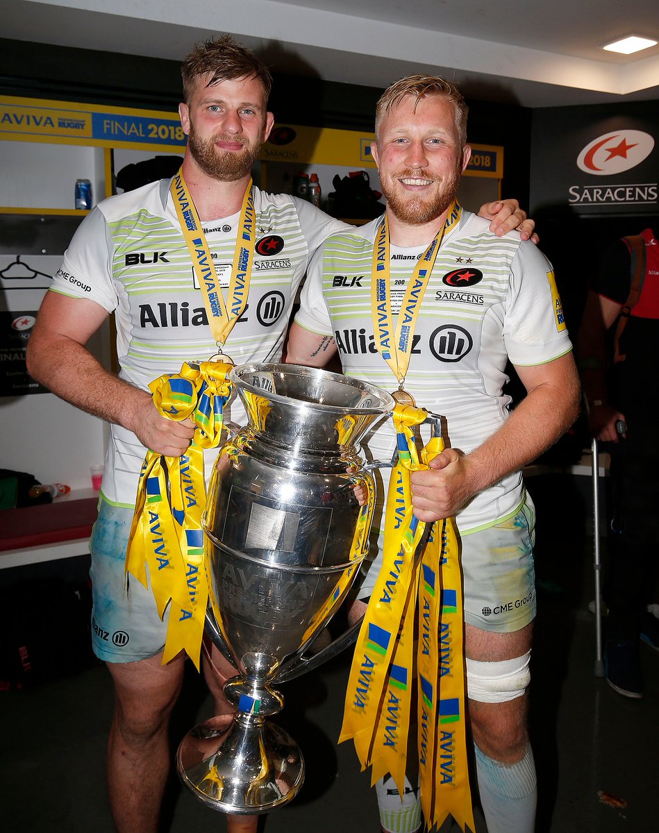 One of the very best to put on a Saracens shirt 👏 Congratulations @GeorgeKruis on a sensational career. 1️⃣8️⃣5️⃣ Saracens appearances 🏆🏆🏆🏆 Four Premiership titles 🏆🏆🏆 Three European titles 🌹 45 England caps 🦁 British & Irish Lion 𝗟𝗲𝗴𝗲𝗻𝗱. #StrongerTogether ⚫️🔴