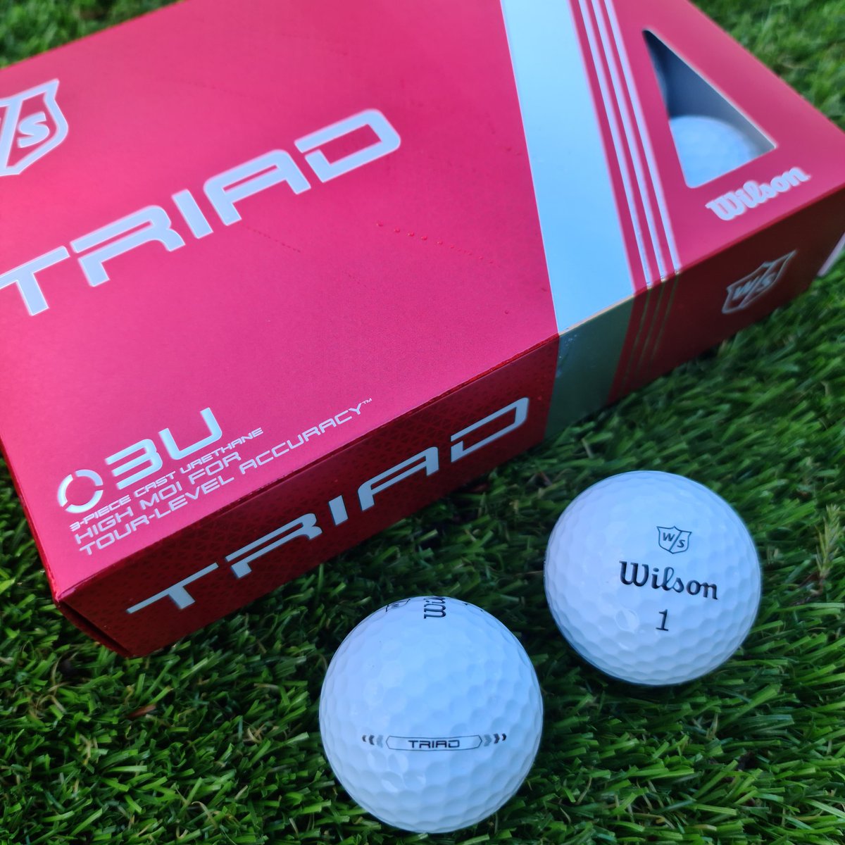 Introducing the 𝗡𝗘𝗪 Wilson Triad Golf Balls now available in store. 

The <a href="/WilsonGolfEU/">Wilson Golf Europe</a> Triad delivers powerful, precision performance that helps you find fairways, attack pins, sink putts and DASSSSITT

#takeyourgametothenextlevel