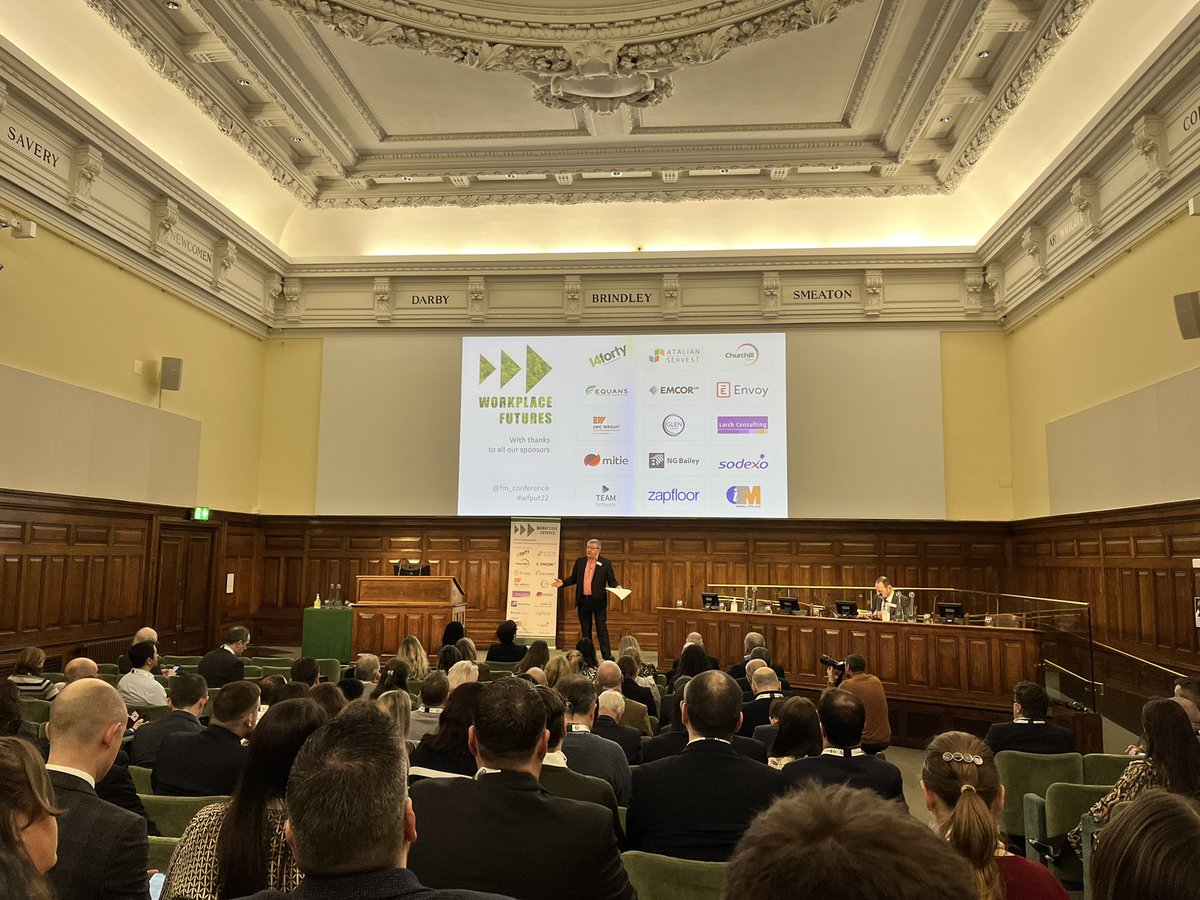 Great to be sitting in the audience of <a href="/FM_Conference/">Workplace Futures</a> - looking forward to a great day packed full of all things ESG and of course speaking later at 4pm #wfput22