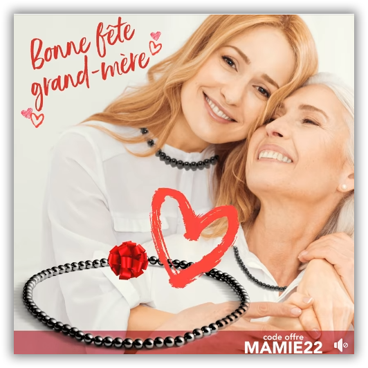 AurisMagnetic's tweet photo. Bientôt la fête de nos Grands-Mères chéries ❤💖❤
À cette occasion, un splendide collier de perles en hématite magnétiques sera joint à votre commande avec le code offre MAMIE22 à partir de 40 €. 💖 
Au choix : perles de diamètre 6 ou 9 mm.  #fetedesgrandsmeres #fdgm https://t.co/9hBVVmGKmY