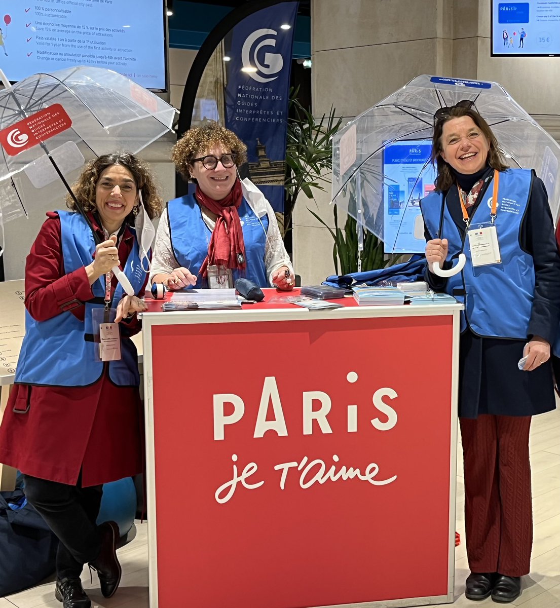 #fngic #JMG2021 Merci de nous avoir offert ce stand dans vos locaux pour la Journée Internationale des Guides <a href="/ParisJeTaime/">Paris je t'aime</a> 🙏 Votre soutien et professionnalisme nous font du bien  #guidesconférenciers