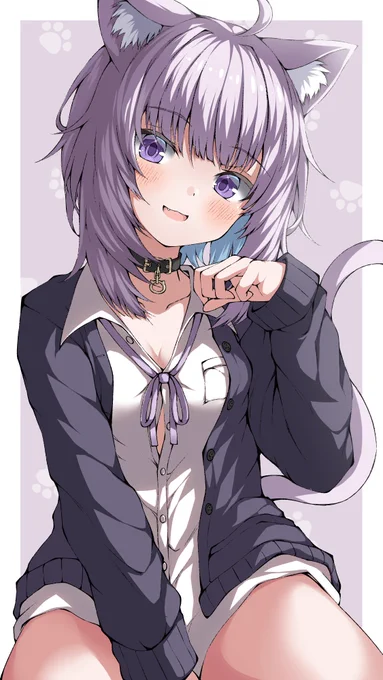 #猫の日 
猫耳(?)ホロメン 