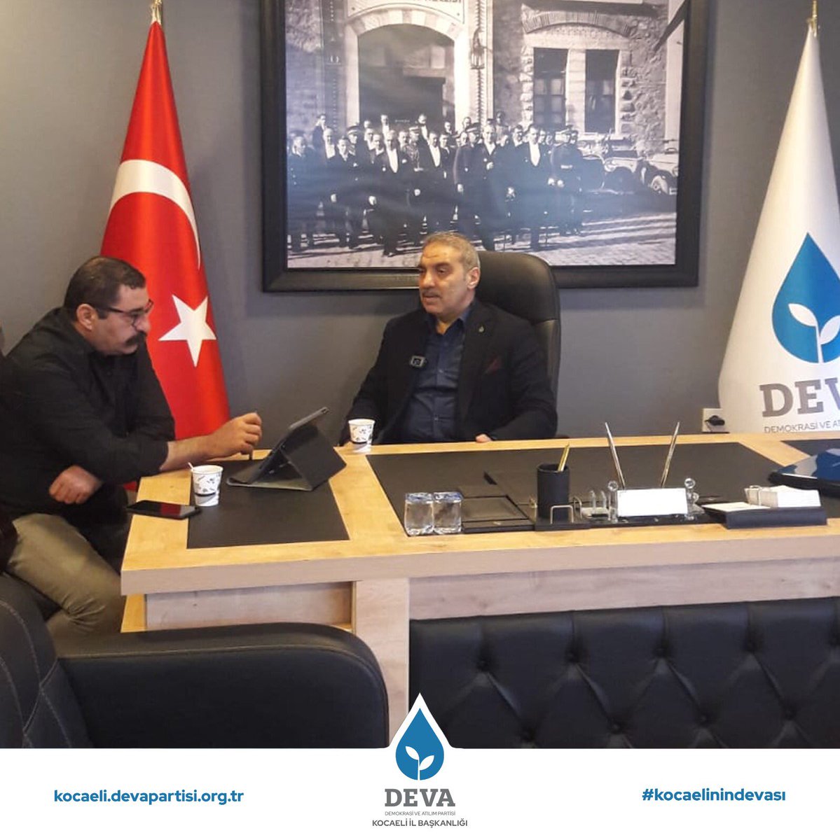 KocaeliyeDEVA's tweet photo. Kocaeli İl Başkanımız Adem Koç Kocaeli Cumhuriyet Tv’de yayına konuk oldu.
#deva #devakocaeli #devapartisi #kocaeli https://t.co/5KLjYodYo0
