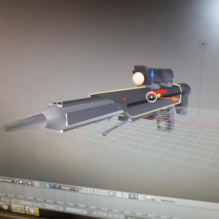 shadowdr32's tweet photo. A Sniper Rifle I made on Blender.
#blender #3Dmodeling #GameDesign #Gaming #SniperRifle https://t.co/8mWWOZmgzS