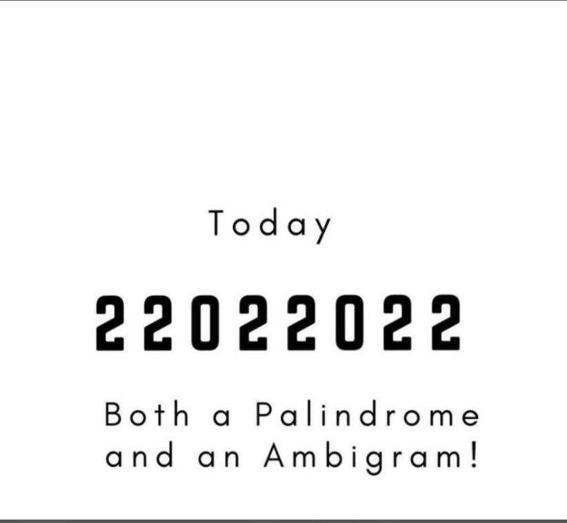 zaitunkhan's tweet photo. #palindromeday                                               #February2022 What's special??                   Read from left to right and right to left ❤️ https://t.co/sgDCQr4R4x