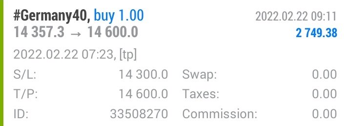 chongjin123's tweet photo. Target done in Ger40

DM me https://t.co/q64UXznbAM

#forex #forextrader #trading #forextrading #money #forexsignals #investment #investing #crypto  #forexmarket #daytrader #SaudiArabia #Dubai #الكوي #EURUSD #GBPUSD #USDCAD #EURJPY  #فوركس #Форекс #Germany #UK #Oman #UK https://t.co/UbQy05djsE