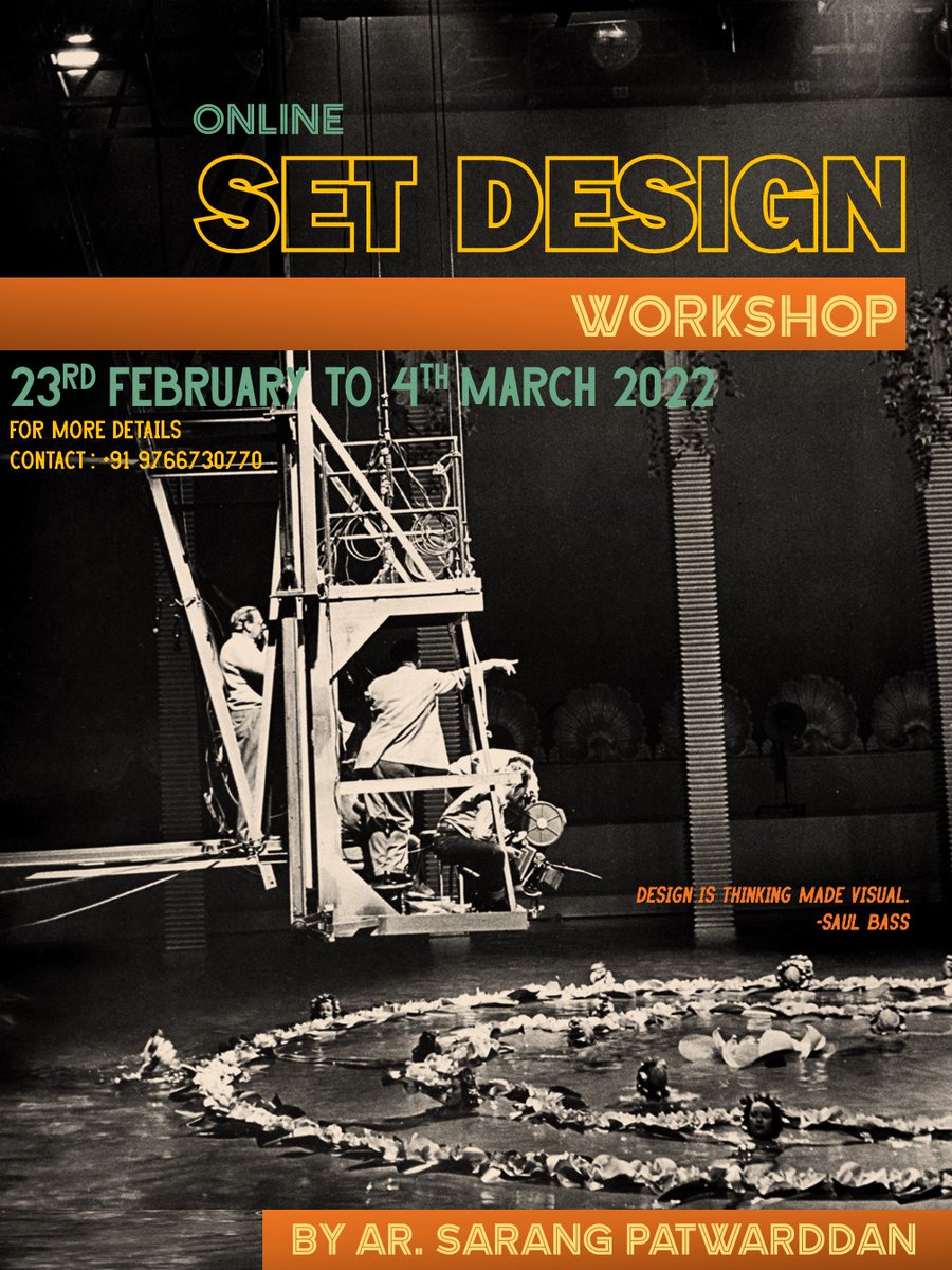 sarangtheactor's tweet photo. Workshop update:Registration link: https://t.co/f4JjWn2CGf
.
.
.
#production #productiondesigner #costumedesign #designer #propstyling #setdecoration #interior #artist #stilllife #eventdesign #lighting #cinema #escenografia #cinema #behindthescenes #teatro #lightingdesign https://t.co/1vZFZwb01W