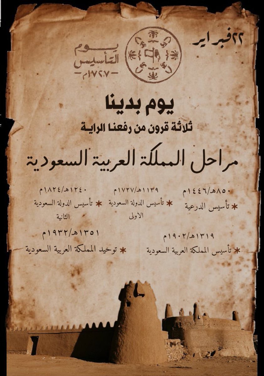 engmodhi's tweet photo. تاريخ مسطر بالامجاد والعز والشهامة!#يوم_التاسيس https://t.co/punEQEB5ZA