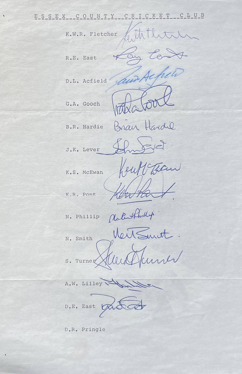 Essex County Cricket Club 1980