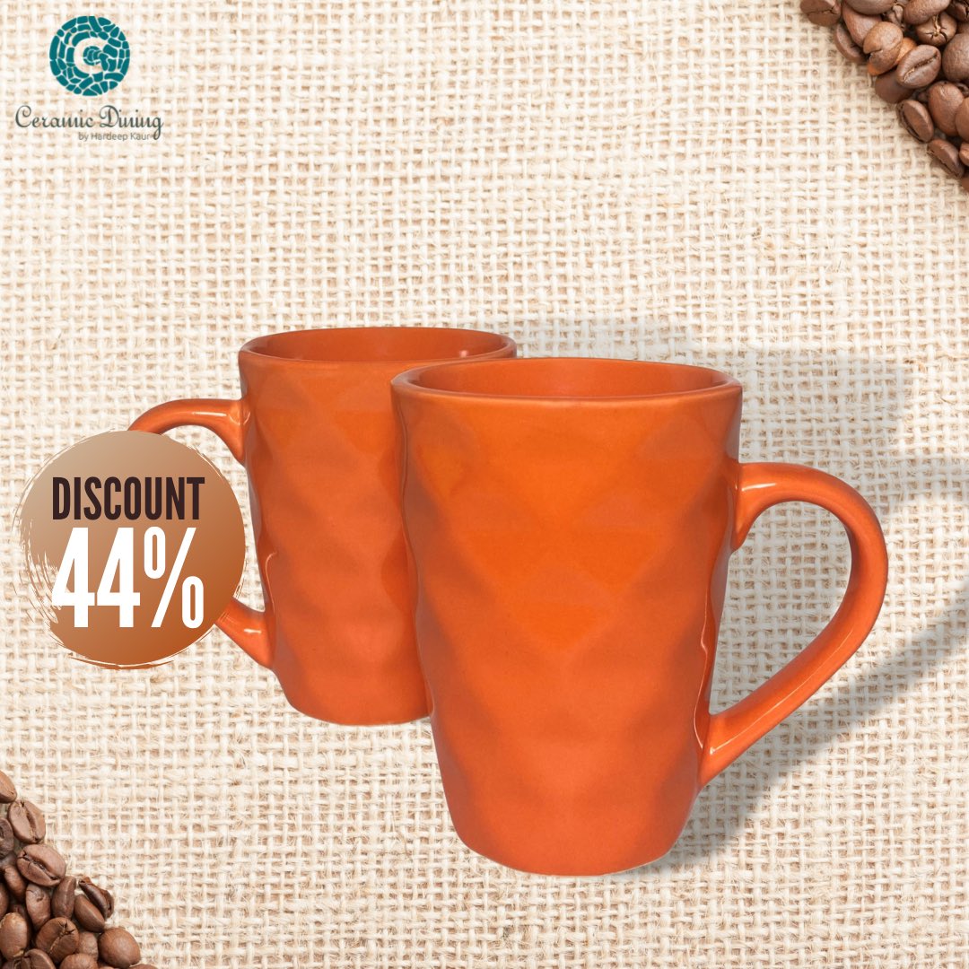CeramicDining's tweet photo. Relish your morning cappuccino and evening green tea in our orange ceramic mug! They are a perfect gift to a coffee/tea lover. 🧡 

Like it?  
Explore more colours &amp; designs on our website https://t.co/WWDzGdrIpf 

#CermaicDining #handmadeproducts #madeinindia #orangemug #mug https://t.co/rzdez1Mxyx