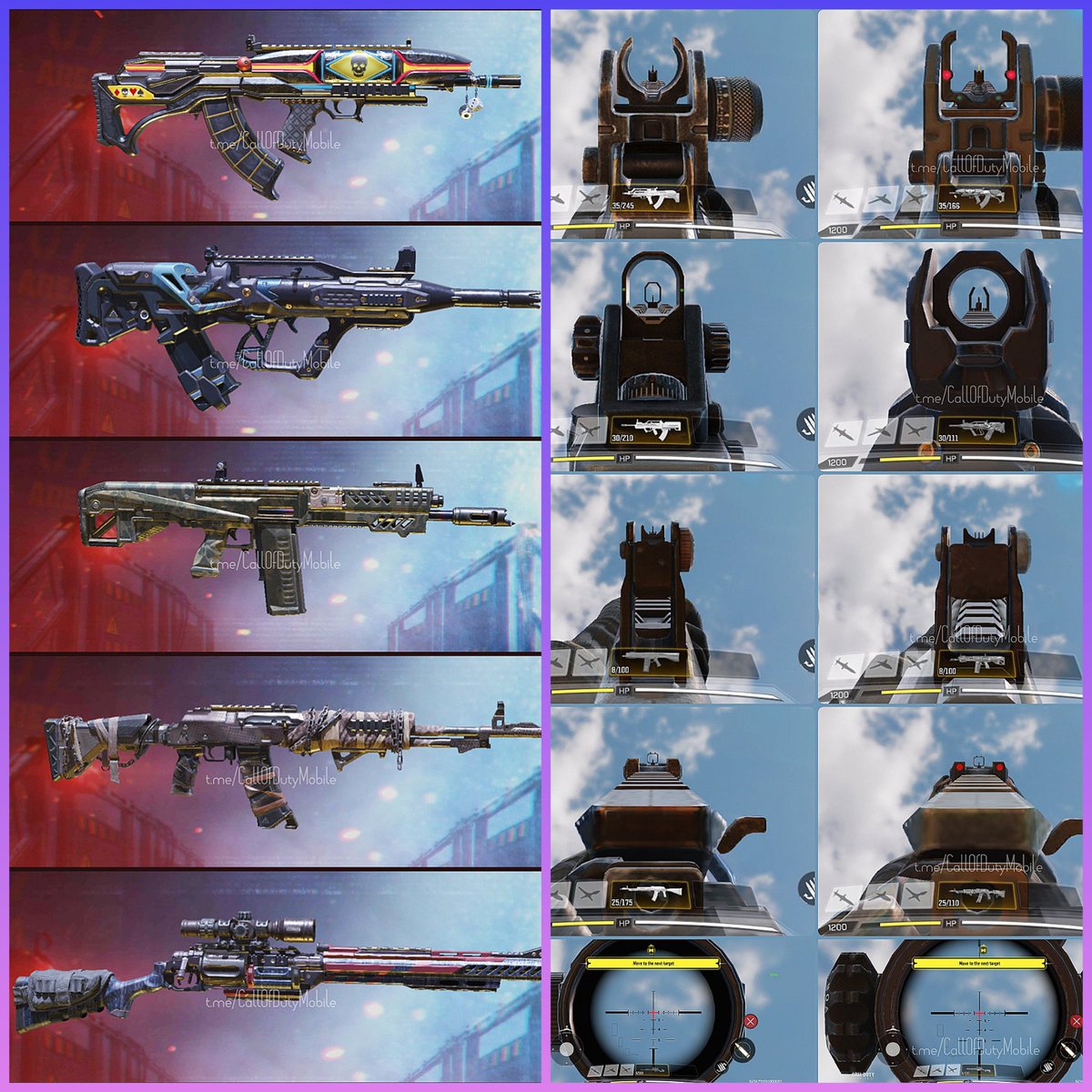 💢 S2 Battlepass Epic Blueprints Iron Sights Comparison with