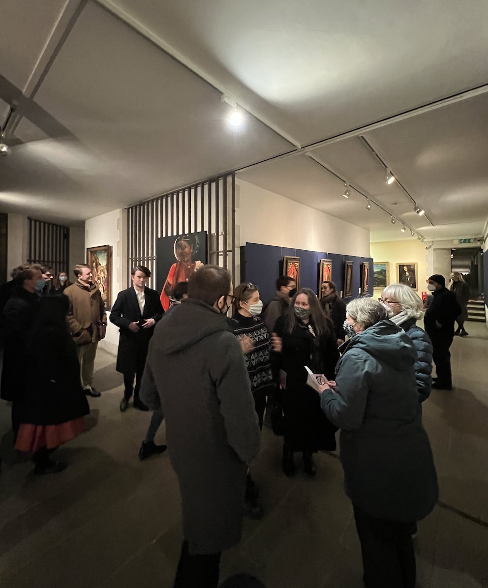 ChCh_Oxford's tweet photo. It's Arts Week at Christ Church and all week we will be  celebrating arts in the House and our talented Ruskin artists. To kick off, here are a few photos from Friday's launch event in the Picture Gallery. https://t.co/2r0qgfyFk9