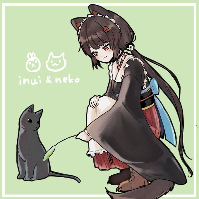 #いぬいらすと  猫の日rkgk 