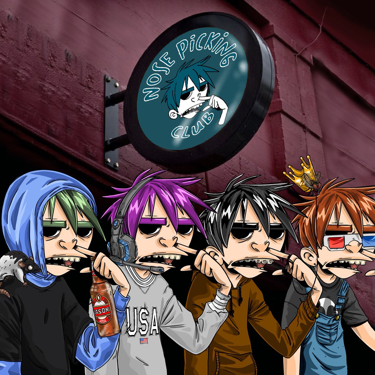 npc_eddie's tweet photo. @Chainbro22 ☣️Eddie finally got out of his smelly, messy room. 🔥🅿️

To celebrate the launch we will be giving away 10 free NFT.

To partecipate follow these steps:
✅follow @nosepickingclub on twitter
✅join Discord (Link in Bio) https://t.co/ncYUan6TNi