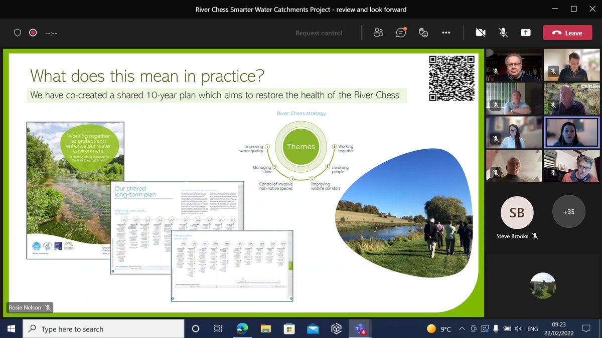 We're at the #SmarterWaterCatchment workshop for the River Chess today with @Chilternstreams and @thameswater looking at progress 1 year in on the 10 year holistic plan to improve our catchment. #chalkstreams #rivers