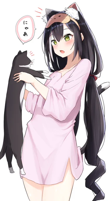猫と戯れるキャルちゃん
#猫の日 
