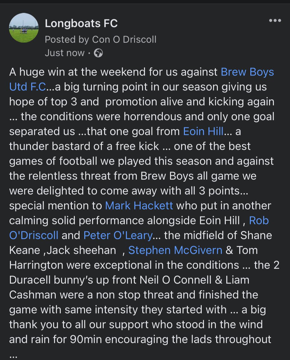 Longboats FC tweet media