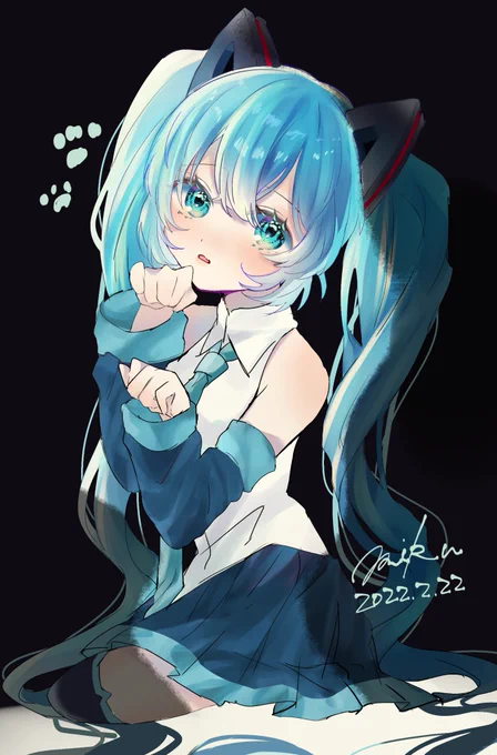 #猫の日
#初音ミク 