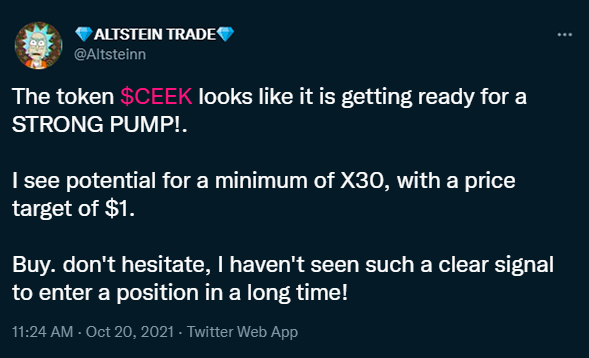 ph_sachs's tweet photo. This Rich but Degen is really GENIUS!

🚀💣 @altsteinn 💵

I made x5 to my deposit thanks to his recommendation to buy $CEEK

Subscribe and see for yourself

$atom $xpr $theta $cake $nano $usdt $hbar $mana $tron $link $zil $ltc $btr $eth $trx $erx $icp $vics $ftm $kai https://t.co/5pO2ijGMOZ