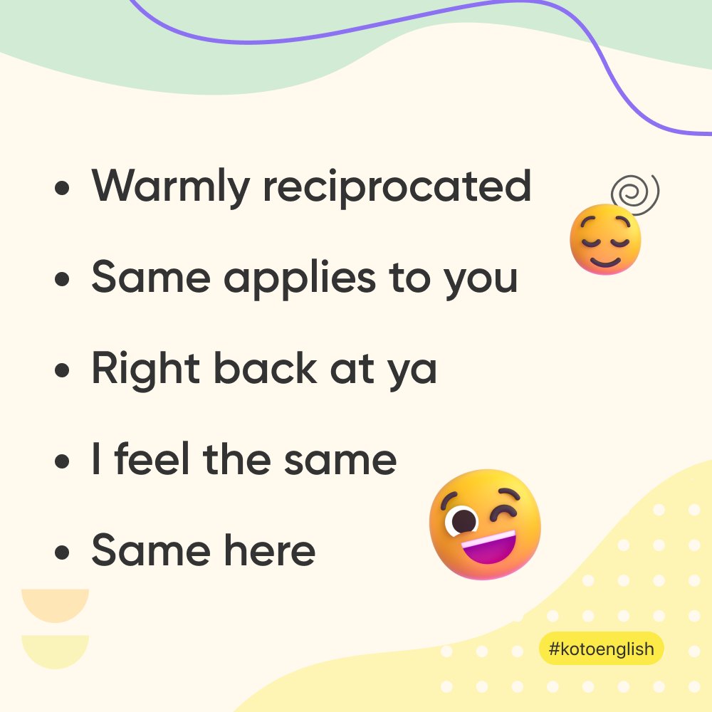 KotoEnglish's tweet photo. Now you know how to answer!
#vocabulary #englishphrases #learnenglish #englishonline #kotoenglish #kotoenglishapp #englishapp https://t.co/bMcTpOYZff