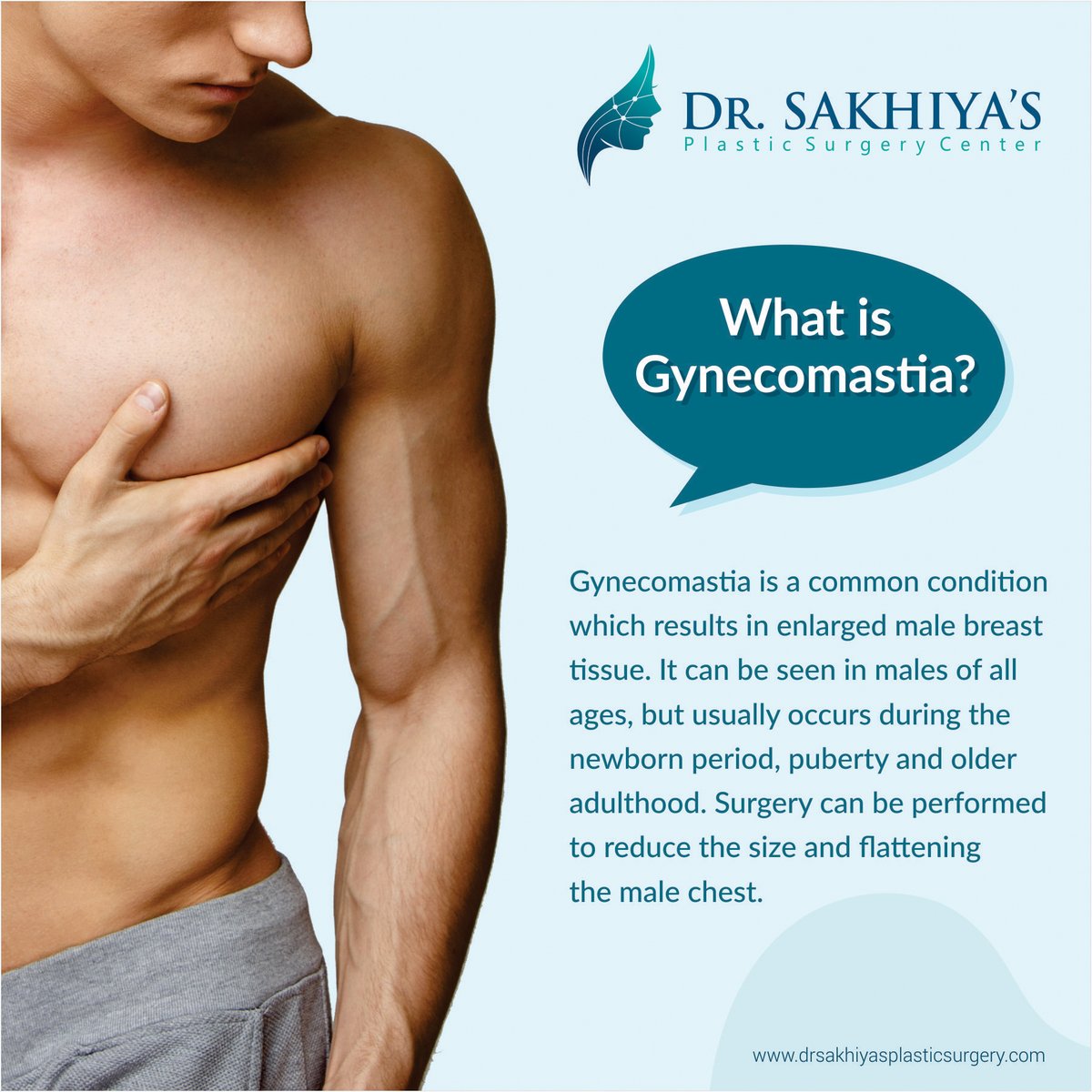 Gynecomastia is a condition that causes enlargement of male breast tissue. It is often a great source of shame and embarrassment for men.
__
#drsakhiyasplasticsurgery  #skinremoval #plasticsurgery #plasticsurgeons #gynecomastia #reducemalebreast #breastreduction #malebreast