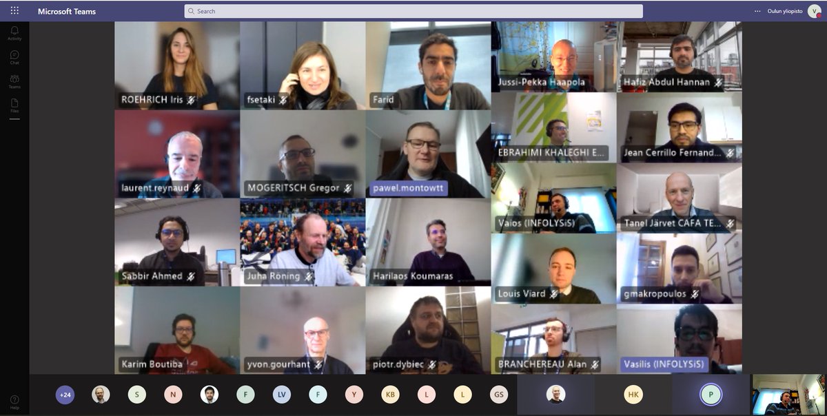 #LearnAbout5GDrones: The 9th 5G!Drones meeting continues today with more work package activities, platform discussions and planning about future trials. Group photos from the consortium members were also taken in a rather virtual and remote way. 
<a href="/5GPPP/">5GPPP</a> <a href="/UniOulu/">University of Oulu</a> <a href="/HorizonEU/">Horizon Europe 🇪🇺</a>